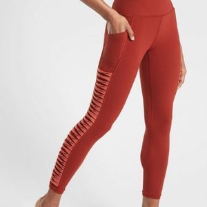 Athleta Salutation tight 7/8 Powervita Russet Brown Size S Pre-owned‌‌‌‌